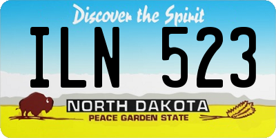 ND license plate ILN523