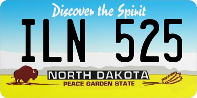 ND license plate ILN525