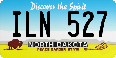 ND license plate ILN527