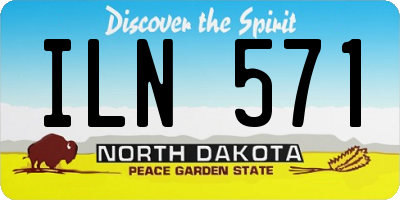 ND license plate ILN571