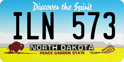 ND license plate ILN573