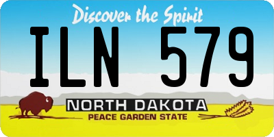 ND license plate ILN579
