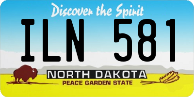 ND license plate ILN581