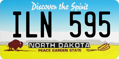 ND license plate ILN595
