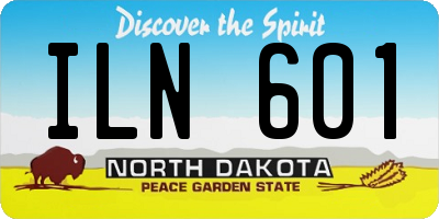 ND license plate ILN601