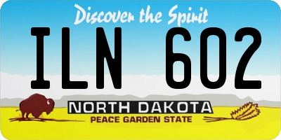 ND license plate ILN602