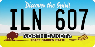 ND license plate ILN607