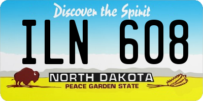 ND license plate ILN608