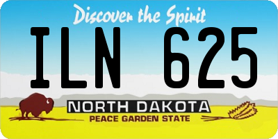 ND license plate ILN625