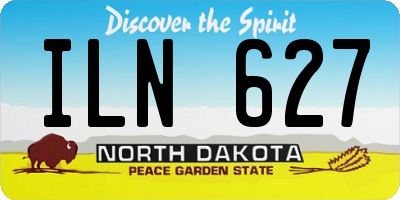 ND license plate ILN627