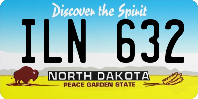 ND license plate ILN632