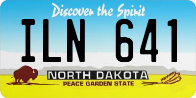 ND license plate ILN641