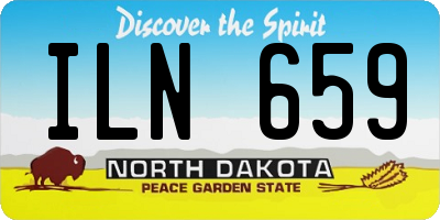 ND license plate ILN659