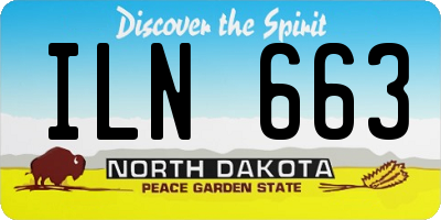 ND license plate ILN663