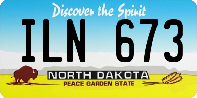 ND license plate ILN673