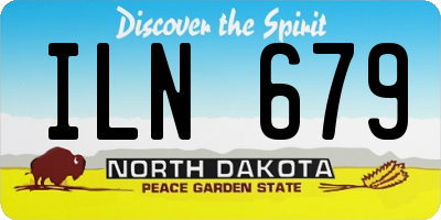 ND license plate ILN679