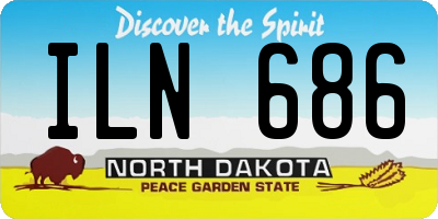 ND license plate ILN686
