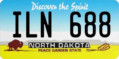 ND license plate ILN688