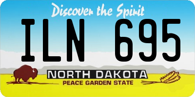 ND license plate ILN695