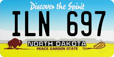 ND license plate ILN697