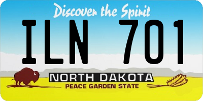 ND license plate ILN701