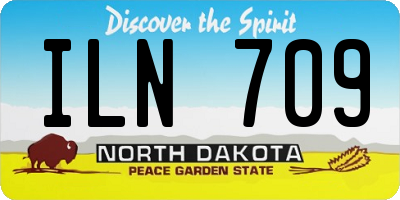 ND license plate ILN709