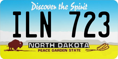 ND license plate ILN723