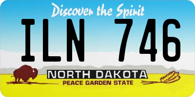 ND license plate ILN746