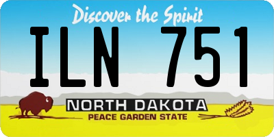 ND license plate ILN751