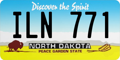 ND license plate ILN771