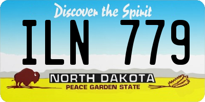 ND license plate ILN779