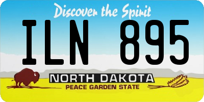 ND license plate ILN895