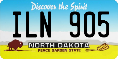 ND license plate ILN905