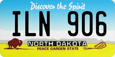 ND license plate ILN906