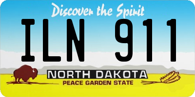 ND license plate ILN911
