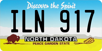 ND license plate ILN917