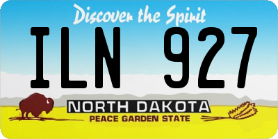 ND license plate ILN927