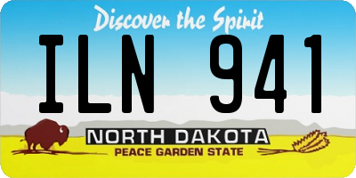 ND license plate ILN941