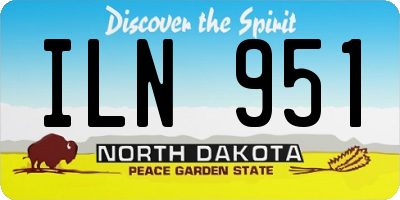 ND license plate ILN951