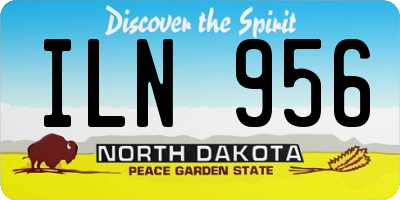 ND license plate ILN956