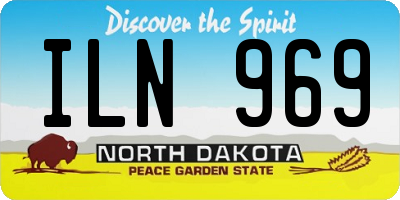 ND license plate ILN969