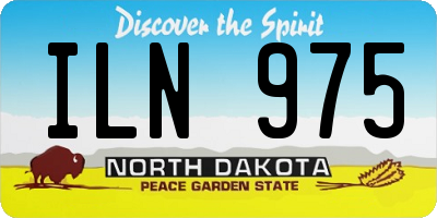 ND license plate ILN975
