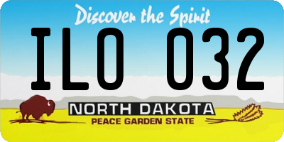 ND license plate ILO032