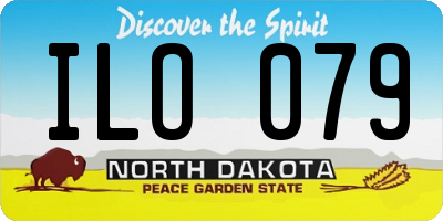 ND license plate ILO079