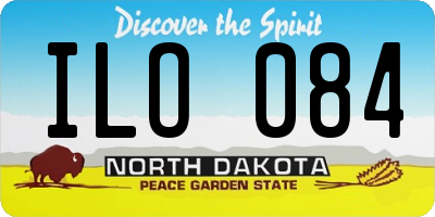 ND license plate ILO084