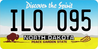 ND license plate ILO095