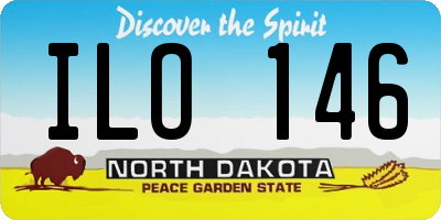 ND license plate ILO146