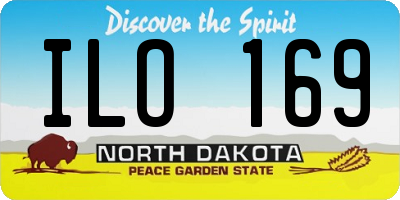 ND license plate ILO169