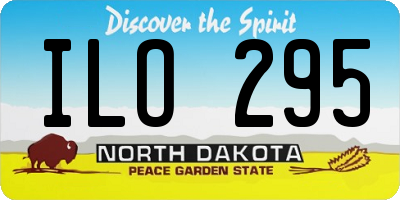 ND license plate ILO295