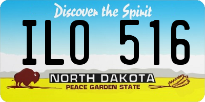 ND license plate ILO516